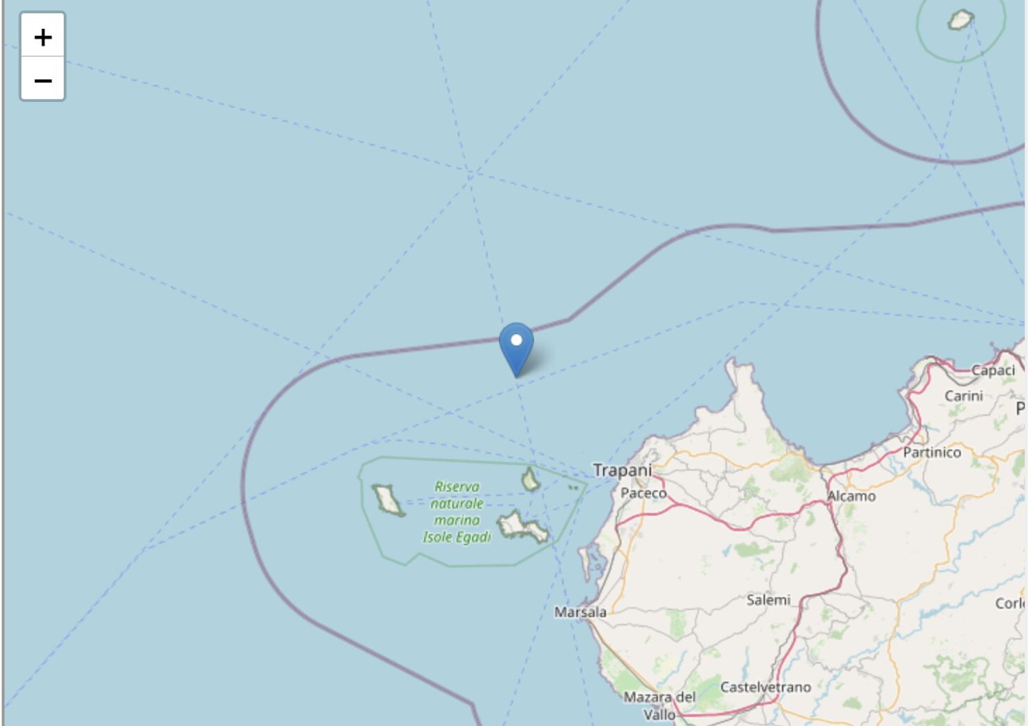 terremoto scossa trapani sicilia