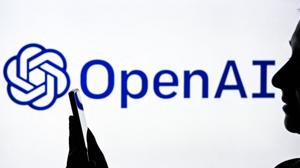 n logo OpenAI affiché sur un écran d'ordinateur