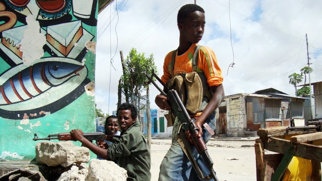 Un jeune combattant islamiste à Mogadiscio