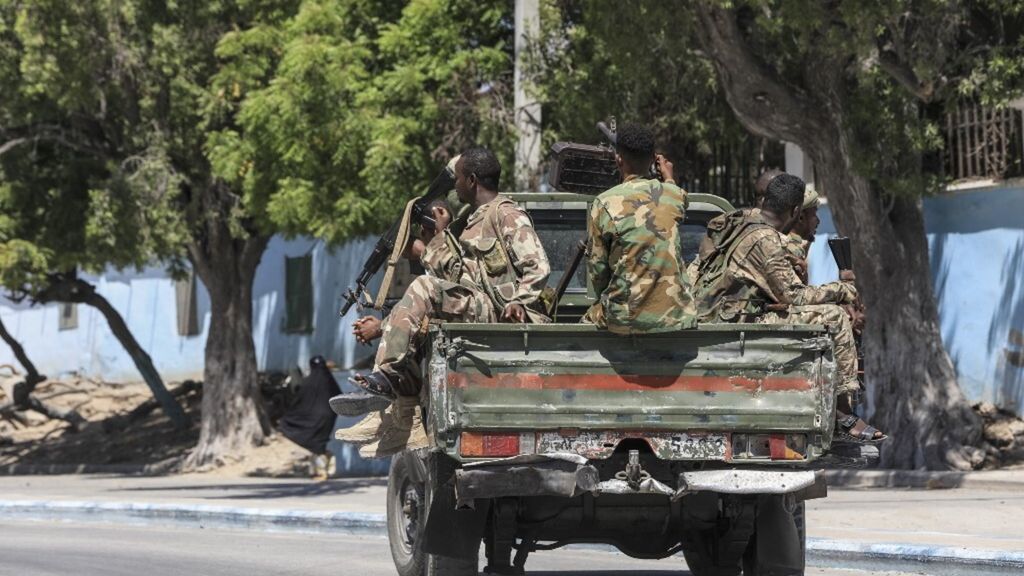 Soldats somaliens à Mogadiscio