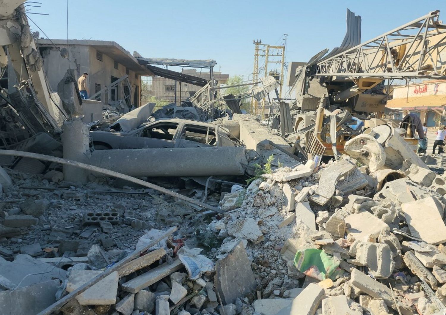 Bombardamento nella valle della Beqaa