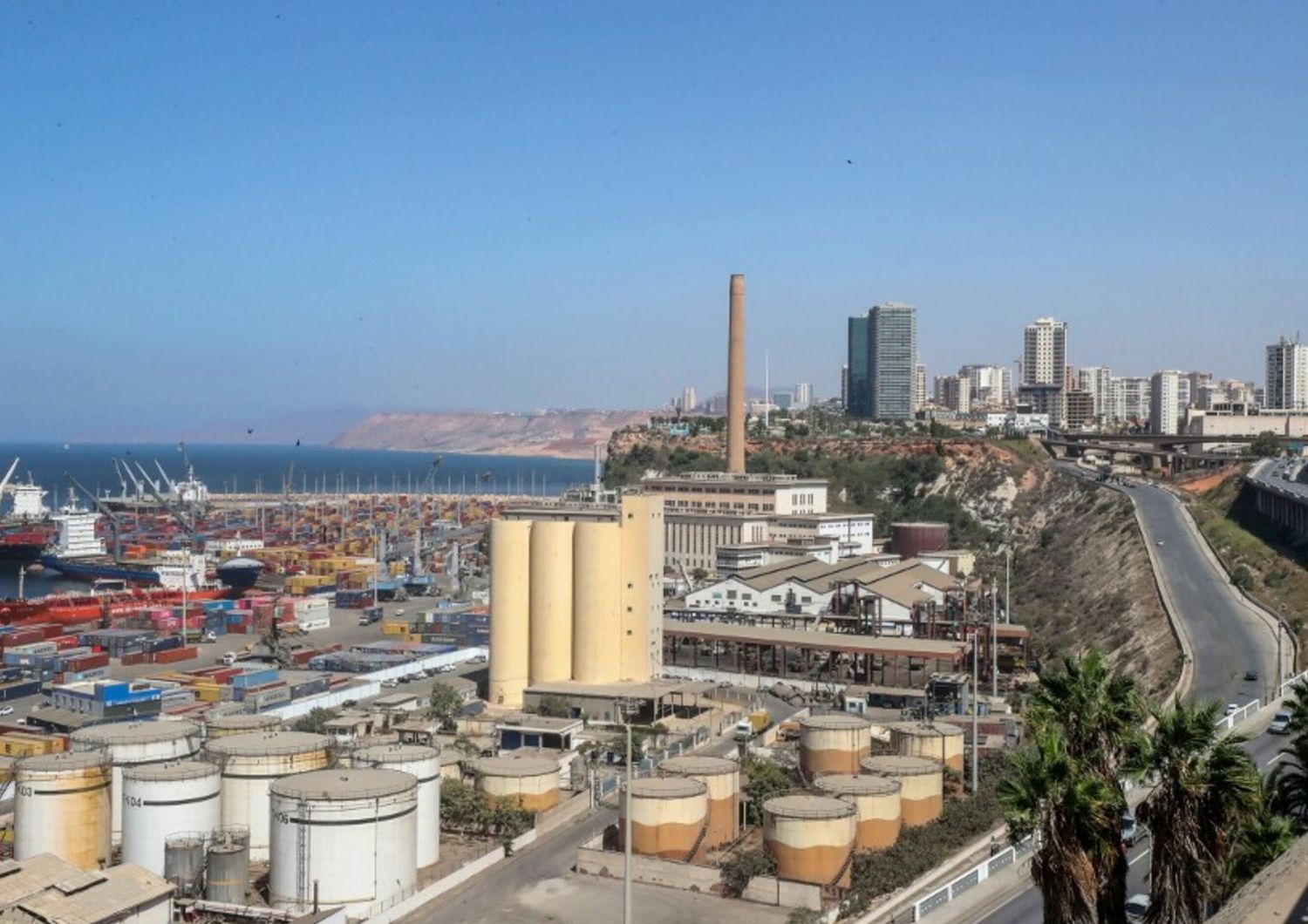 Le port d'Oran, Algérie