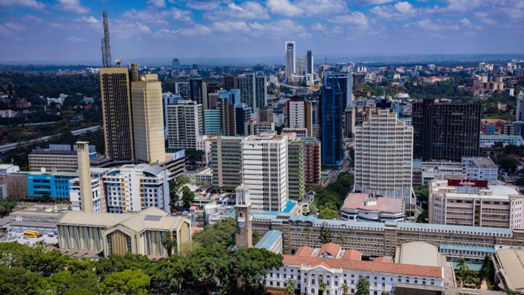 Nairobi, vue aérienne