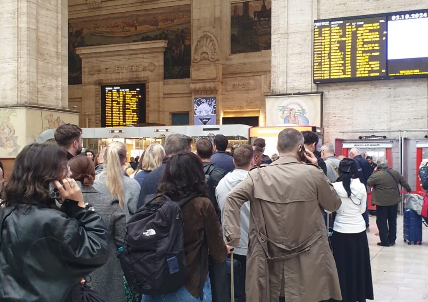 Disagi alla stazione di Milano