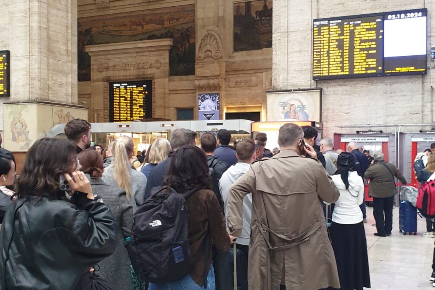 Disagi alla stazione di Milano