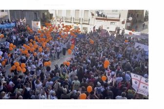 sardegna manifestazione cagliari contro speculazione rinnovabili&nbsp;