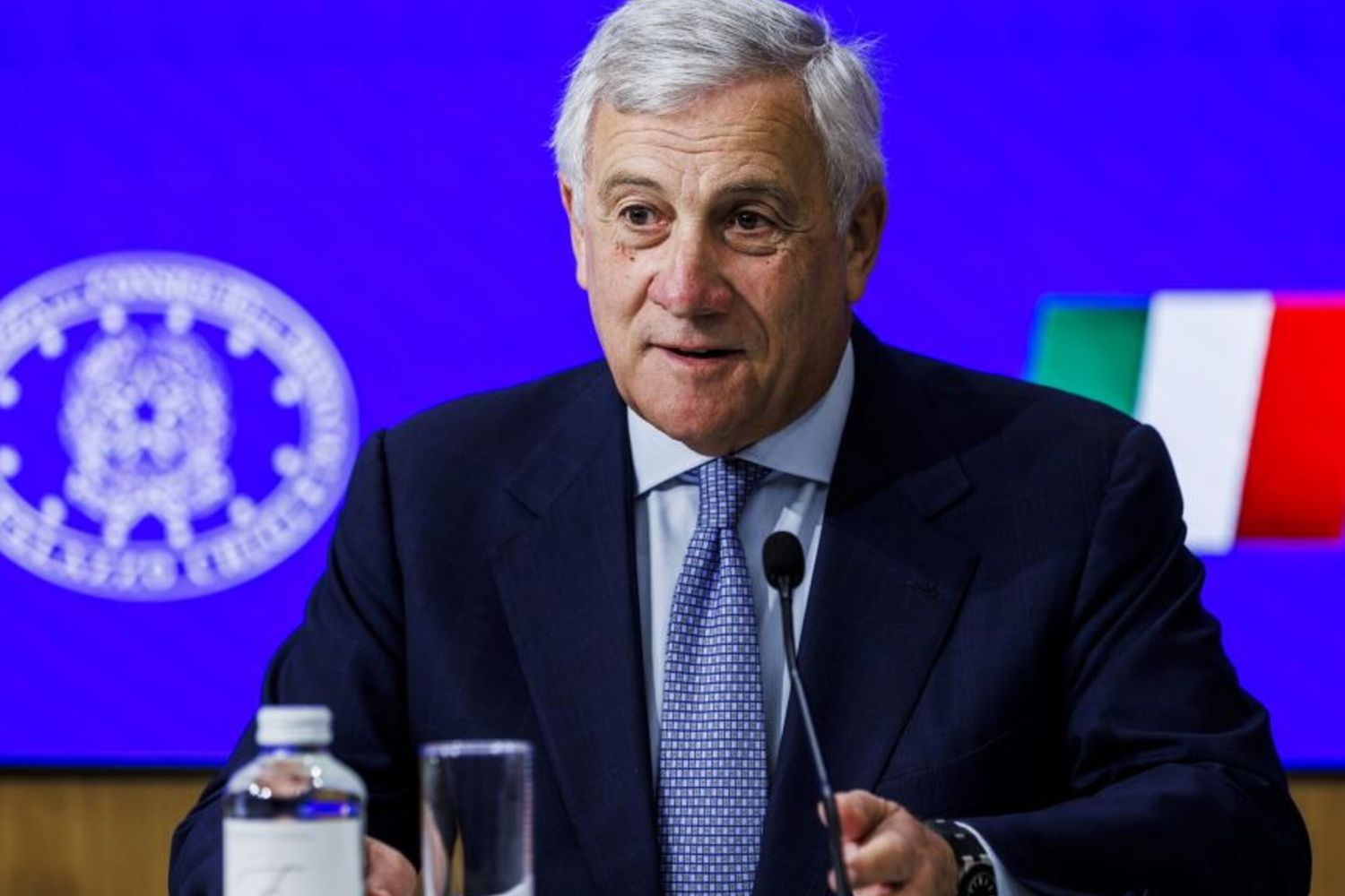 Le Ministre des affaires étrangères Antonio Tajani