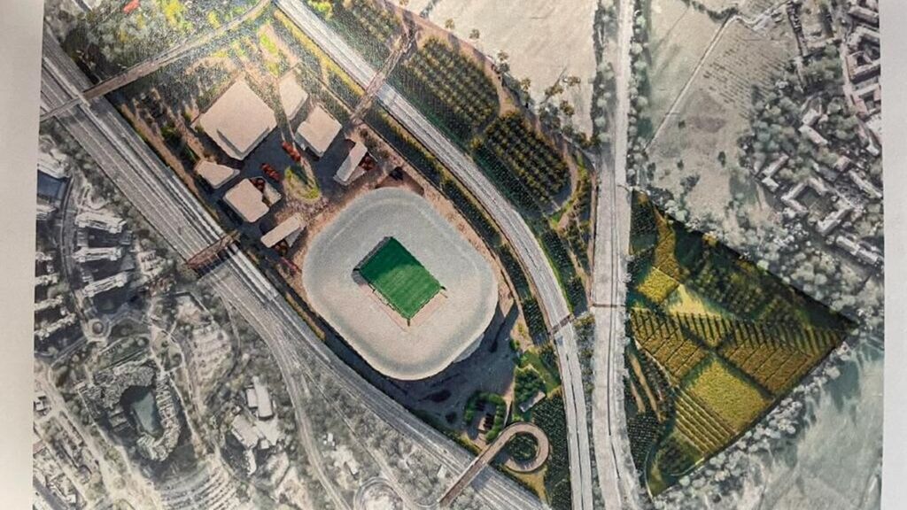 La foto del nuovo stadio del Milan nel progetto