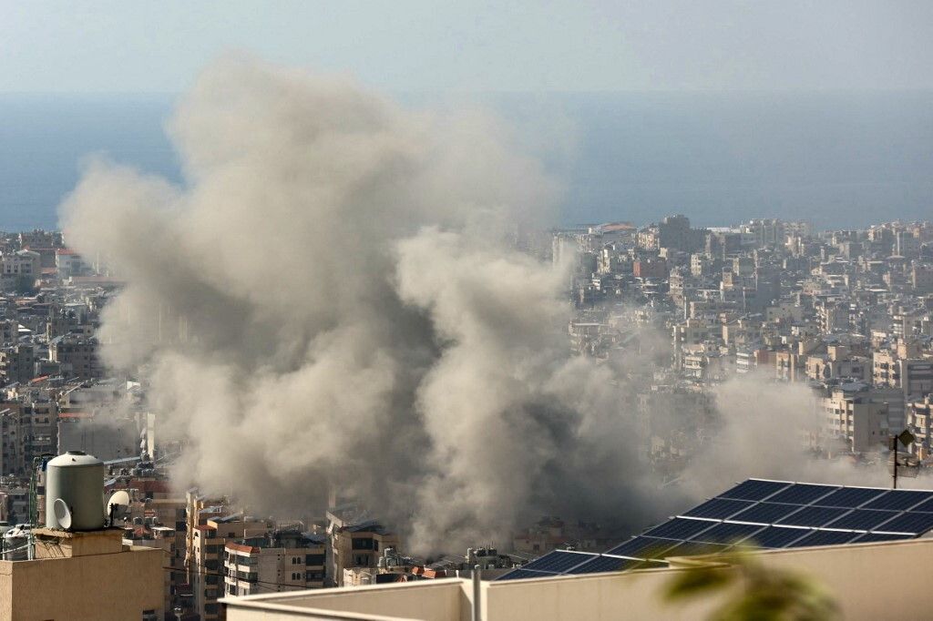 Bombardamenti israeliani a sud di Beirut