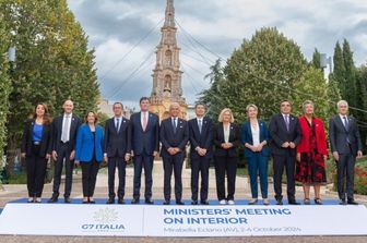 Les ministres de l'Intérieur des pays du G7 à Mirabella Eclano, photo de groupe