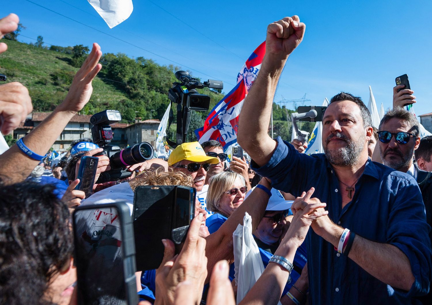 Matteo Salvini a Pontida, 18 settembre 2022