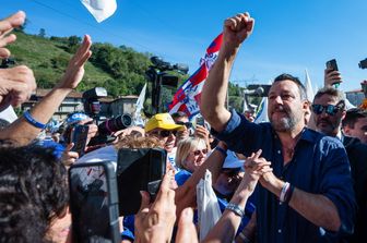 Matteo Salvini a Pontida, 18 settembre 2022