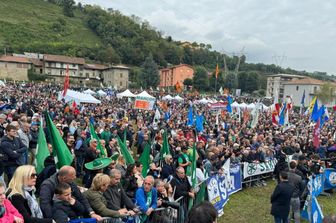 Una immagine del 36esimo raduno leghista a Pontida