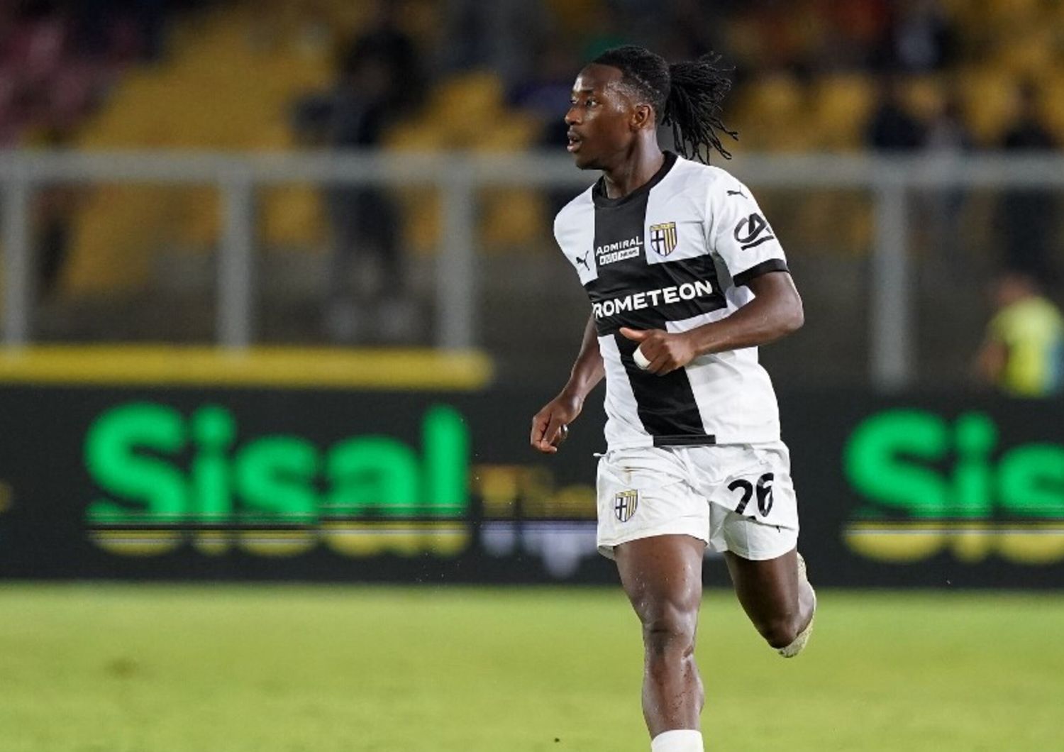 Coulibaly del Parma, espulso dopo 52 minuti di gioco