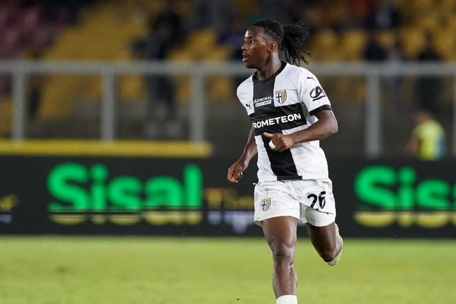 Coulibaly del Parma, espulso dopo 52 minuti di gioco