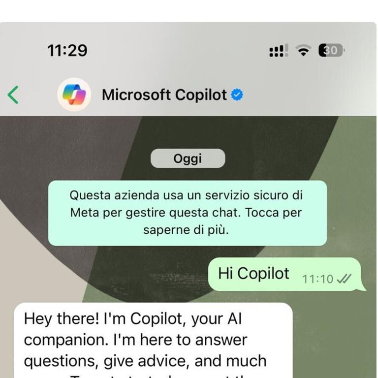 debutta copilot intelligenza artificiale microsoft whatsapp cosa puo davvero fare