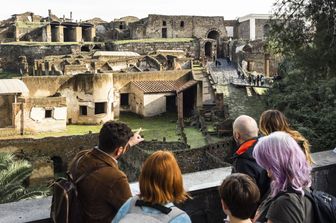 Turisti a Pompei