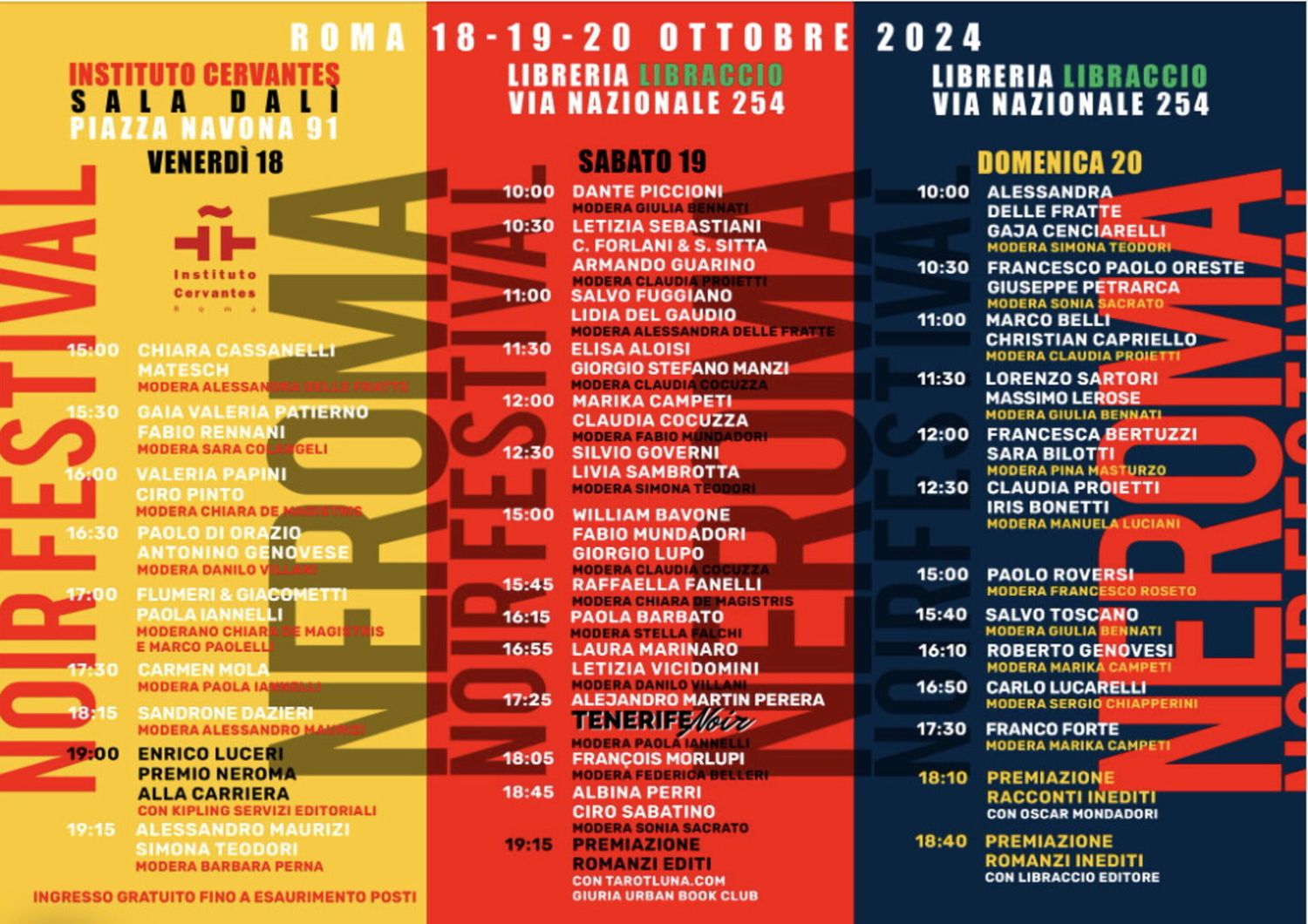 neroma festival letterario crime lucarelli dazieri programma