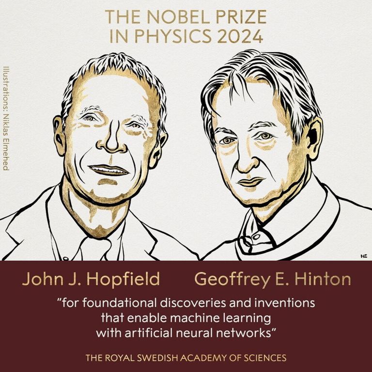 Nobel per la Fisica a Hopfield e Hinton per le reti neurali, basi dell'IA