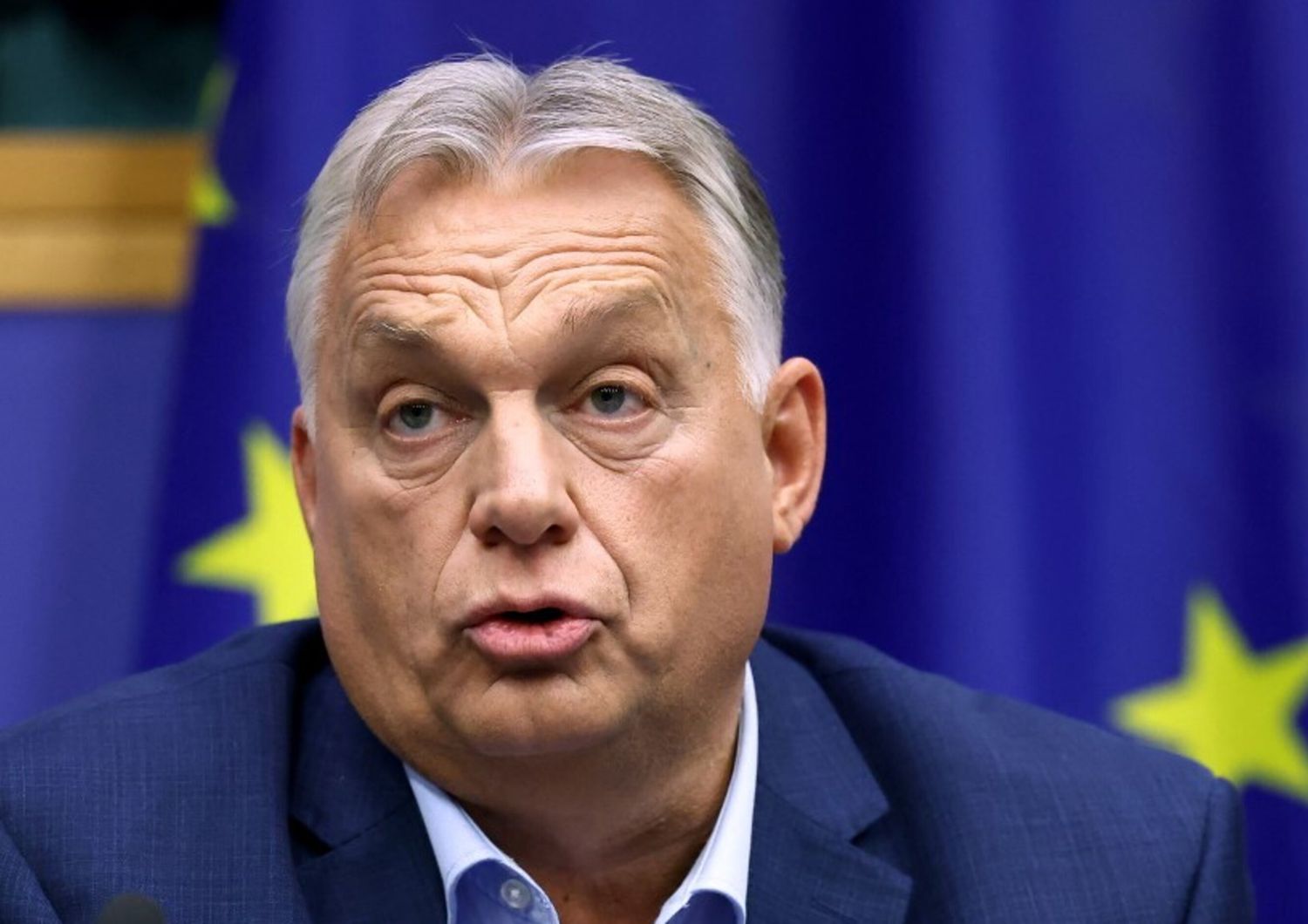 Giovane si lancia contro Orban nel parlamento europeo