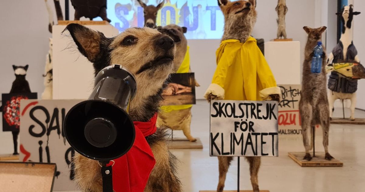 動物たちの「Skolstrejk for Klimatet」。ミラノで環境崩壊に対抗するインスタレーション