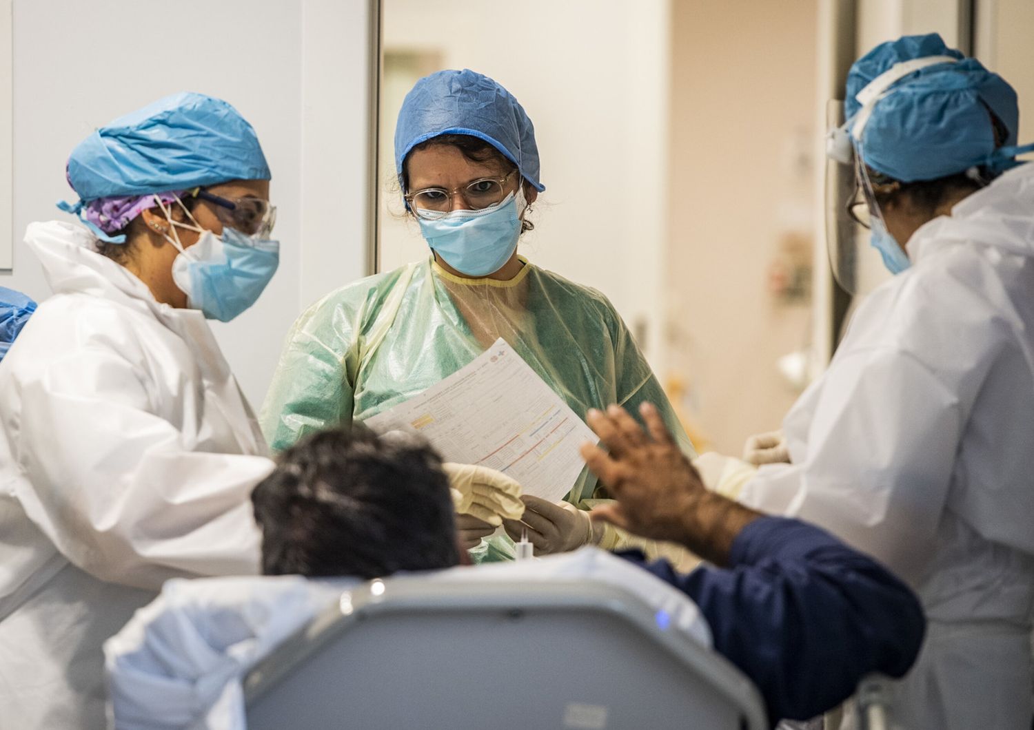 Un paziente in un pronto soccorso di un ospedale romano&nbsp;