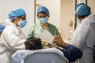 Un paziente in un pronto soccorso di un ospedale romano&nbsp;