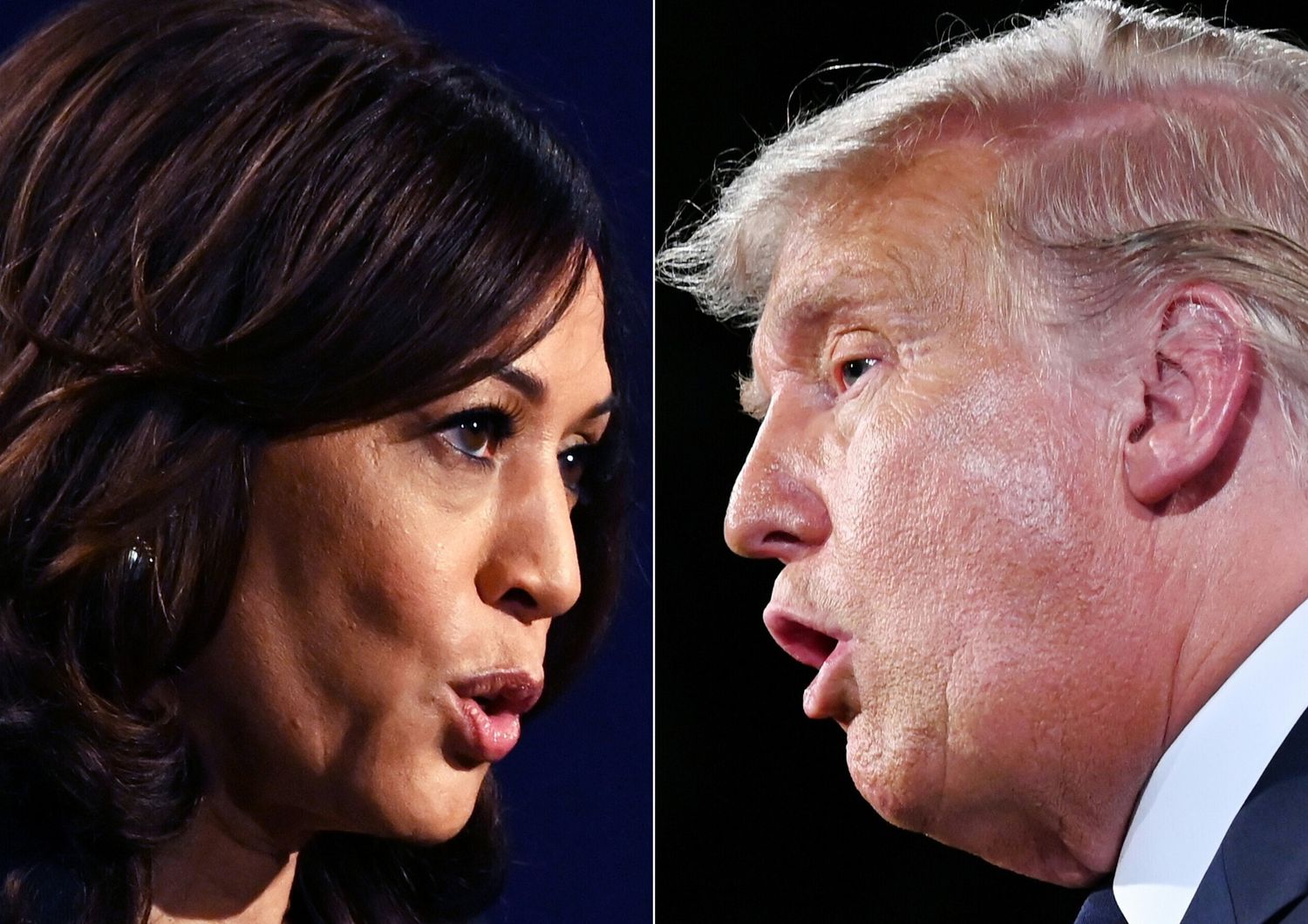 Donald Trump e Kamala Harris