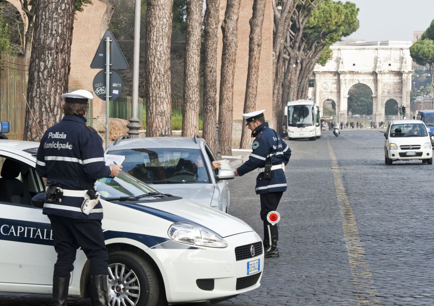 &nbsp;roma traffico centro storico vigili