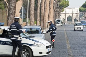 &nbsp;roma traffico centro storico vigili