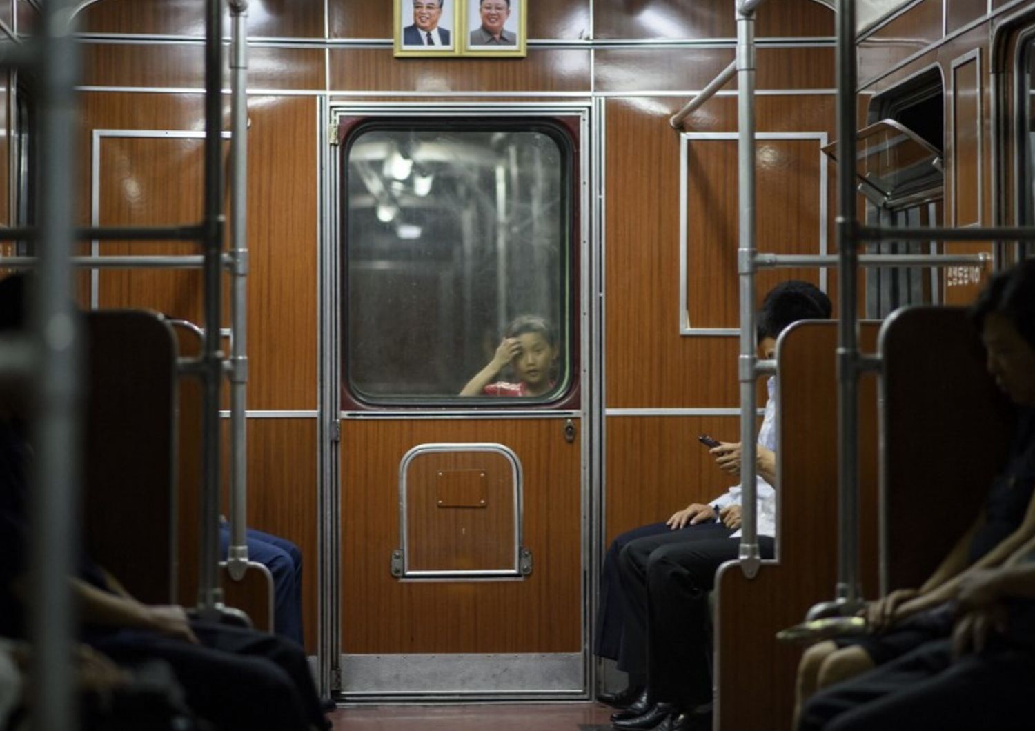 Un vagone treno in Corea del Nord.