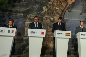 Meloni, Abela, Sanchez, Macron al vertice Med9