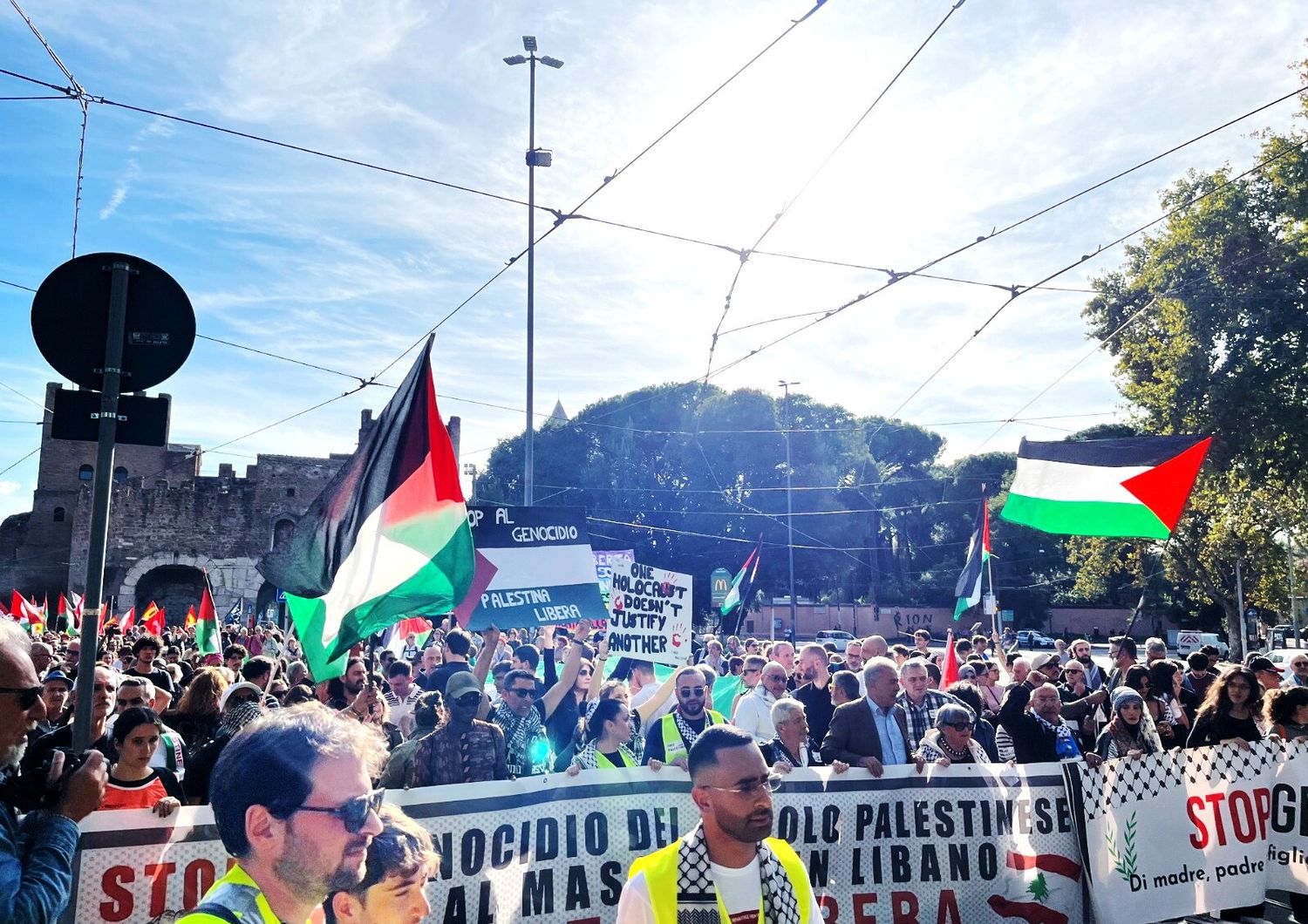 Corteo pro-Pal, a Roma si torna in piazza