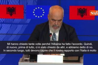 Migranti, Edi Rama: Italia ci ha accolto e salvato, dovevamo ricambiare