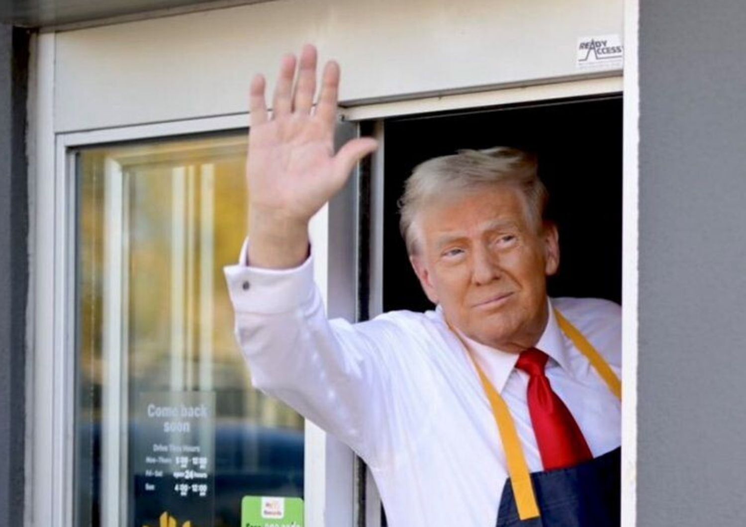 Trump a Mc Donald's