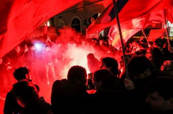 Proteste a Roma contro le cariche della polizia alle manifestazioni pro pal di Pisa e Firenze