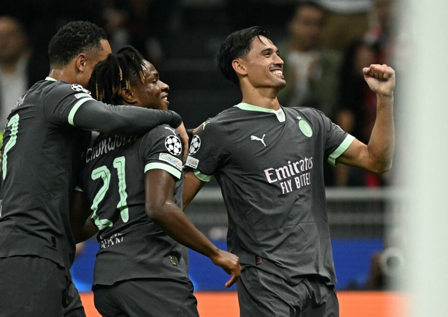 calcio champions league prima vittoria del milan bruges