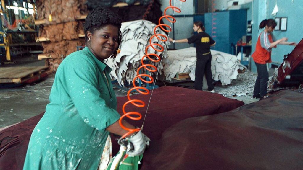 Une tannerie à Vicenza, Italie