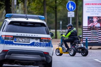 Un'auto della polizia tedesca