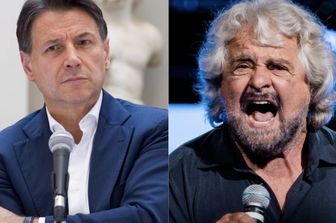 Giuseppe Conte e Beppe Grillo