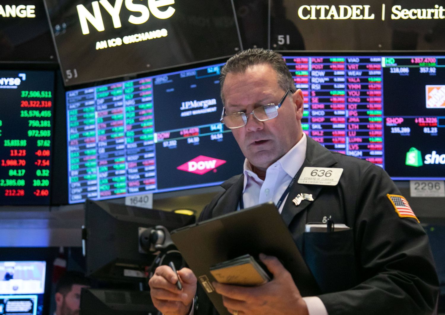 Trader alla borsa di New York