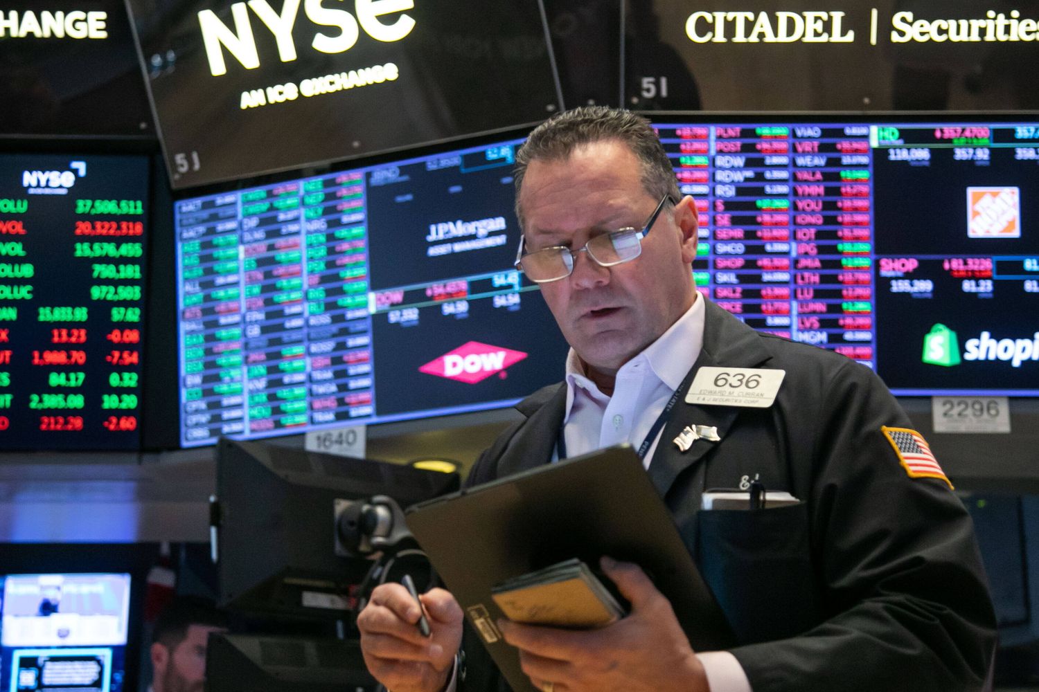 Trader alla borsa di New York
