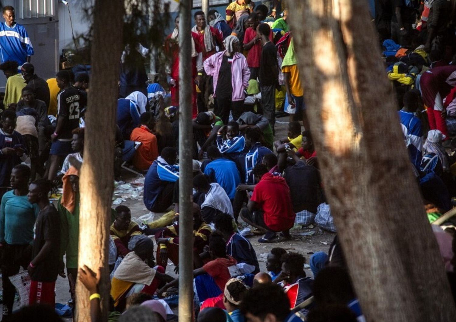 Migranti a Lampedusa