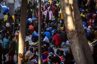 Migranti a Lampedusa