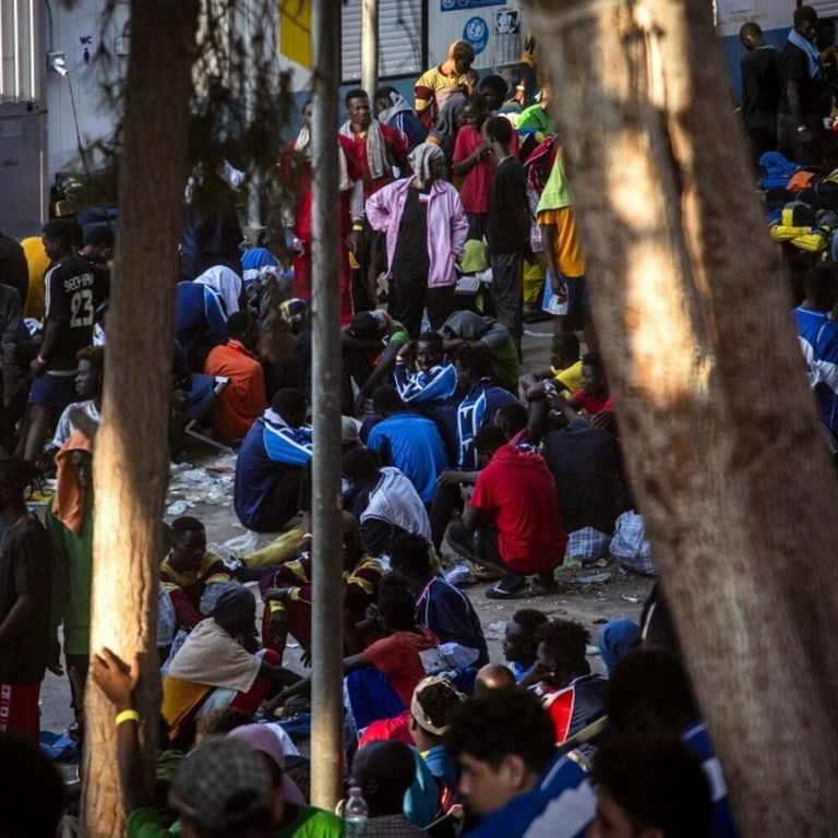 Migranti a Lampedusa