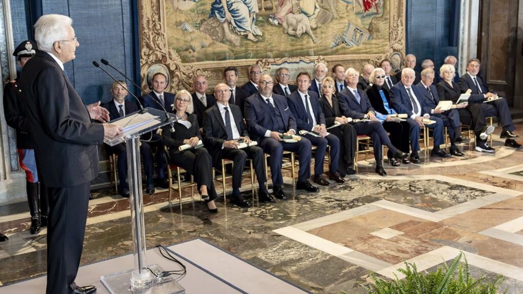 Cerimonia di consegna delle insegne di Cavaliere dell'Ordine Al Merito del Lavoro  al Quirinale