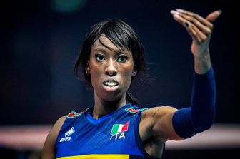 Paola Egonu in maglia azzurra