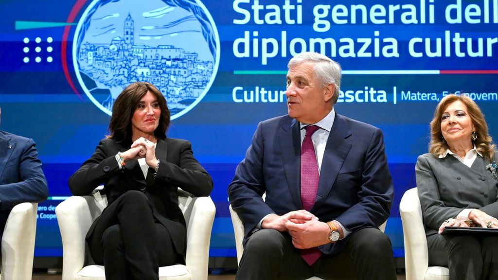 Intervention du ministre italien des Affaires étrangères Antonio Tajani aux Etats Généraux de la Diplomatie culturelle à Matera