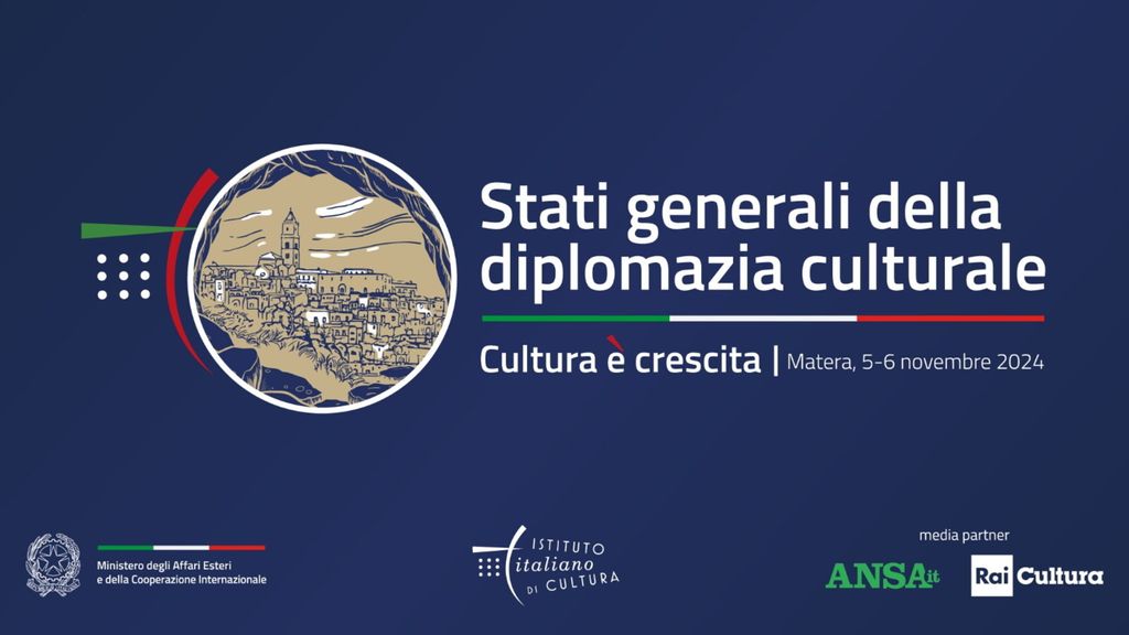 Affiche des Etats Généraux de la Diplomatie culturelle à Matera - 5 et 6 novembre