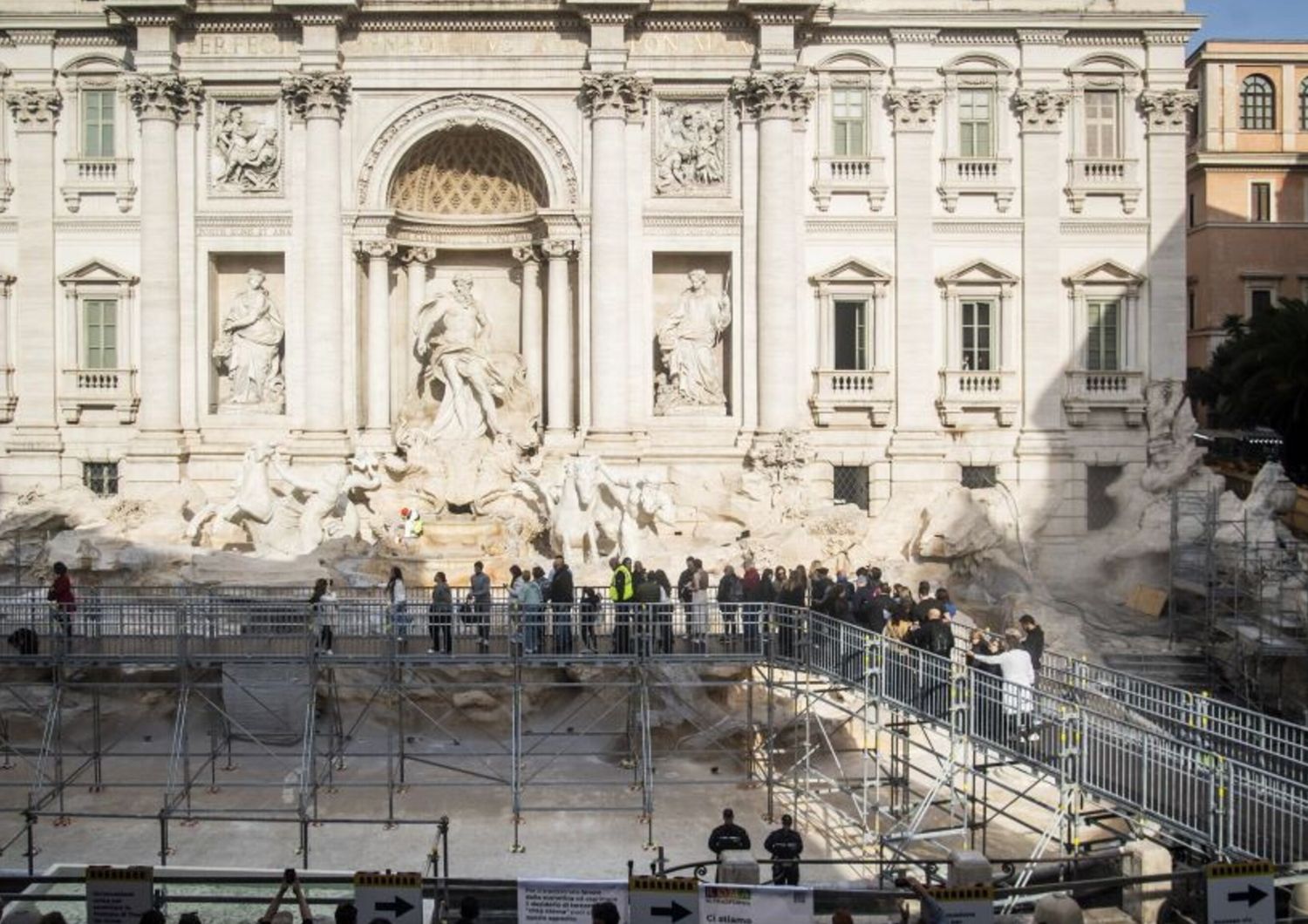 Le nuove modalità di accesso alla Fontana di Trevi